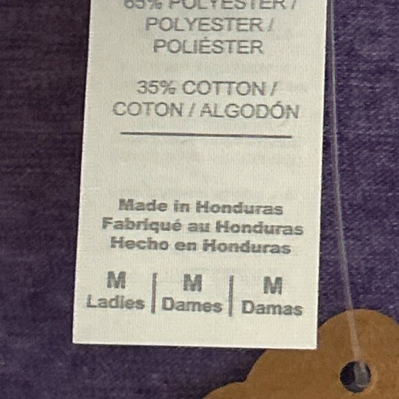 Gildan Softstyle Ring Spun Fort Gratiot Lighthouse Purple V-Neck Tee Ladies M - Picture 4 of 6